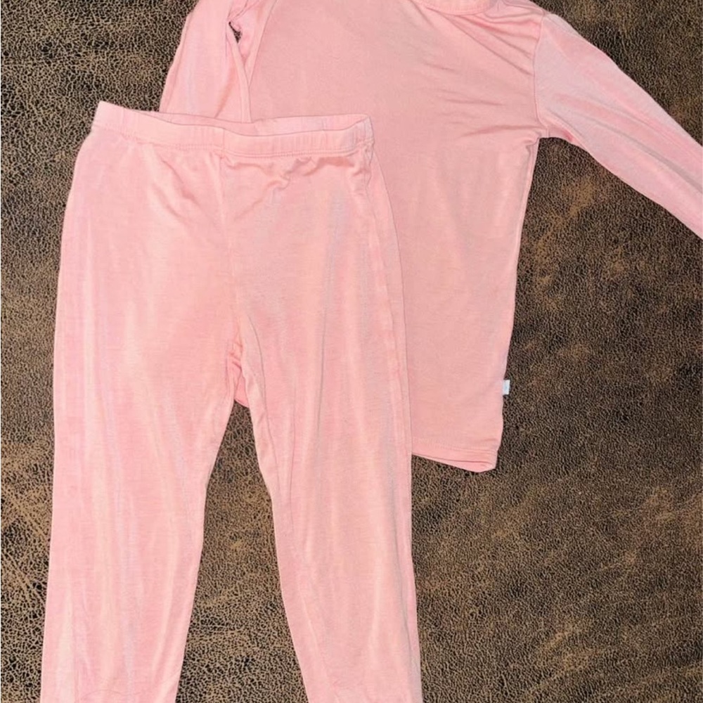 Posh Peanut Blush Pink Kids Pajama Set